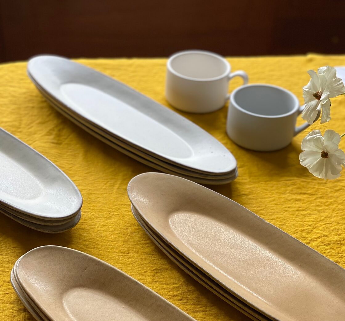 3RD CERAMICS】楕円皿 / DAENZARA / WHITE / L | PAY ID