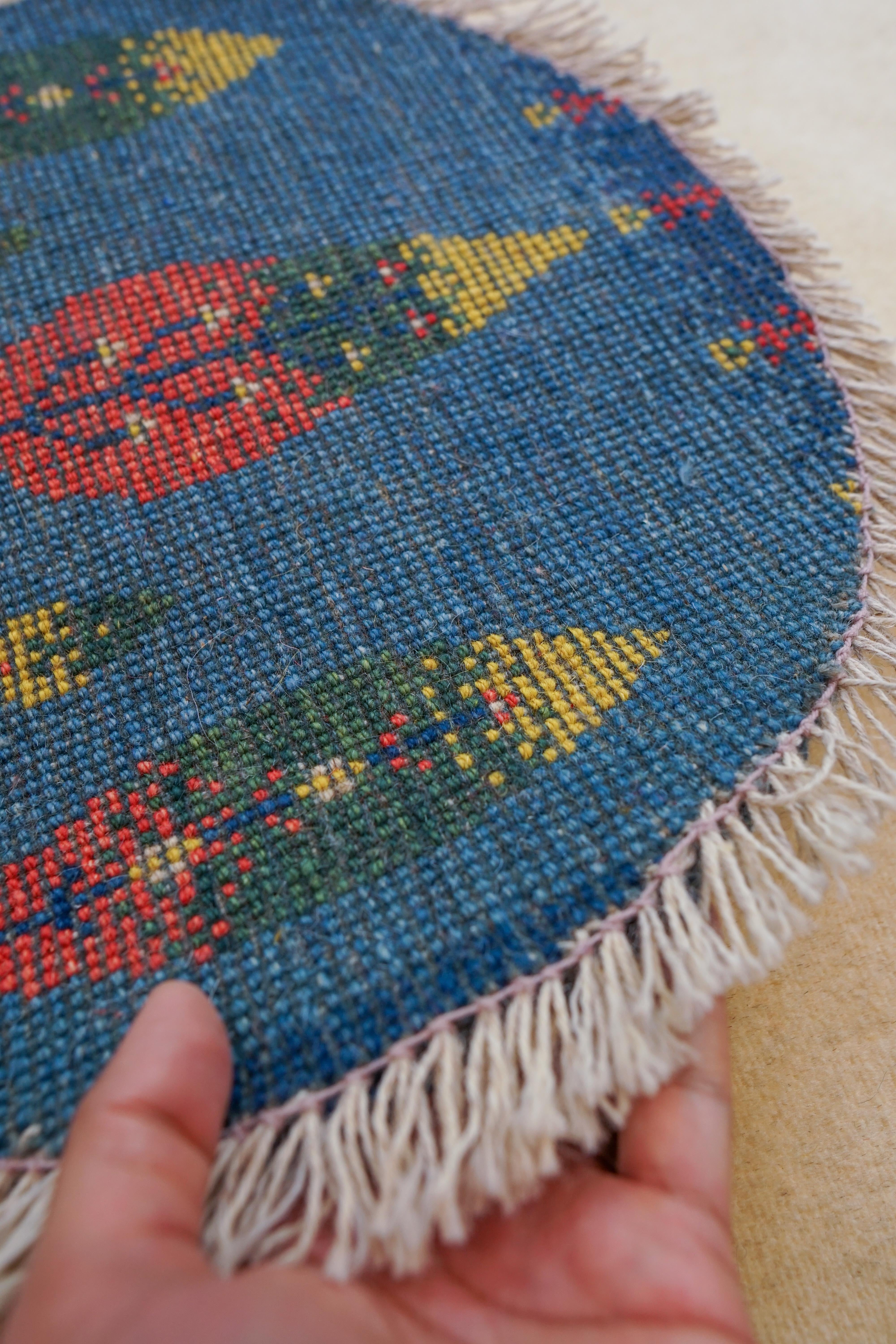 40×40cm ペルシャ絨毯 手織りギャッベ アマレ族 ギャベ | Decorworks