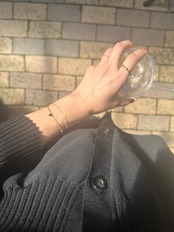 SS マグネットスライドラブチェーンブレスレット