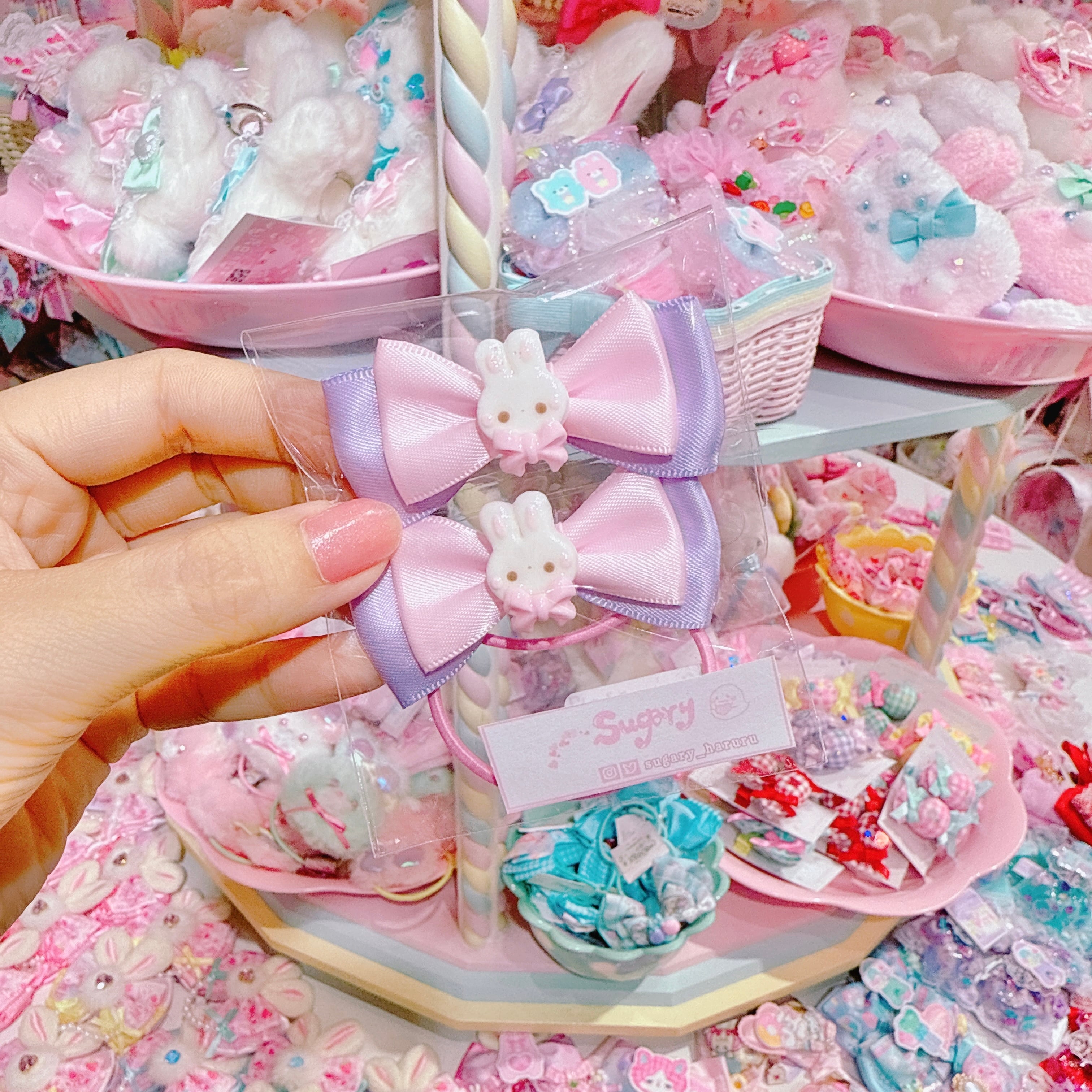 【C9】23-17ぷちリボンヘアゴムセット