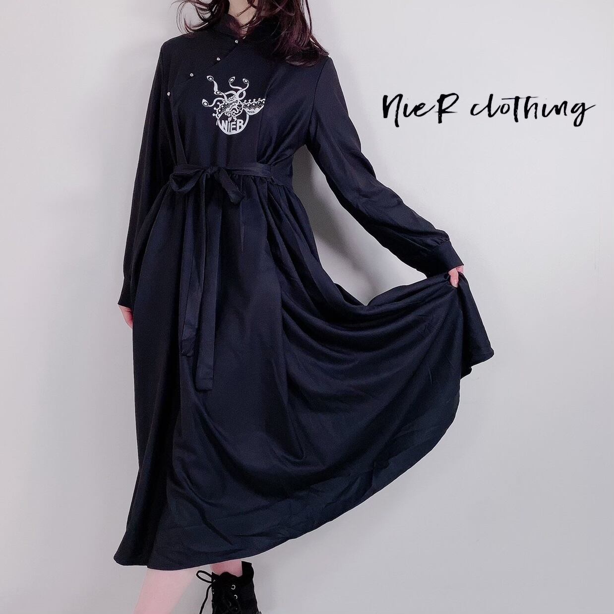 チャイナ服風ロングワンピース Nier