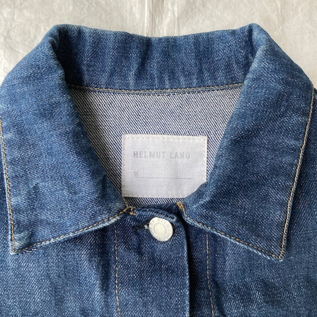 Helmut Lang ヘルムートラング 本人期 デニムジャケット トラッカー イタリア製 ダークインディゴ ヴィンテージ古着 42 画像2