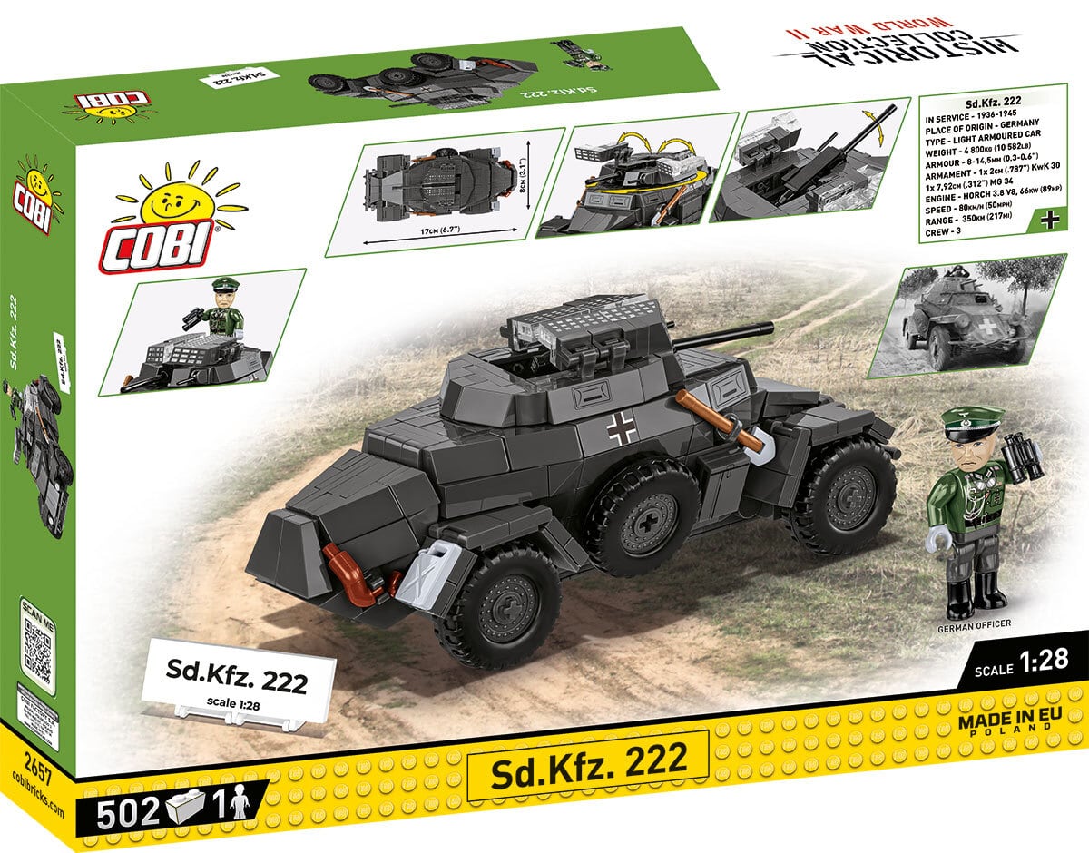 COBI #2657 Sd.Kfz. 222 (4輪装甲車) | ミリタリーブロック公式