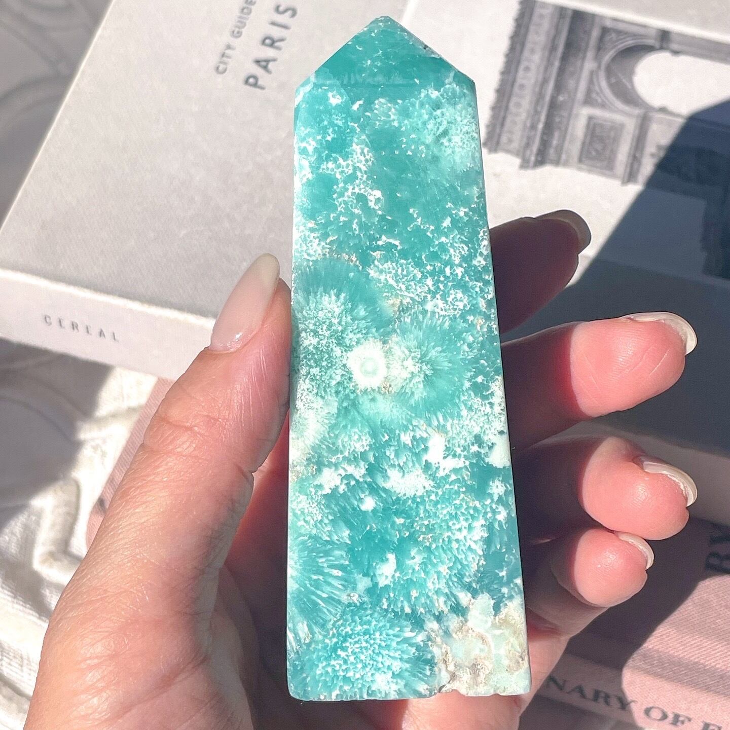 Top Quality Blue Aragonite Tower 4 ✧ ブルーアラゴナイト