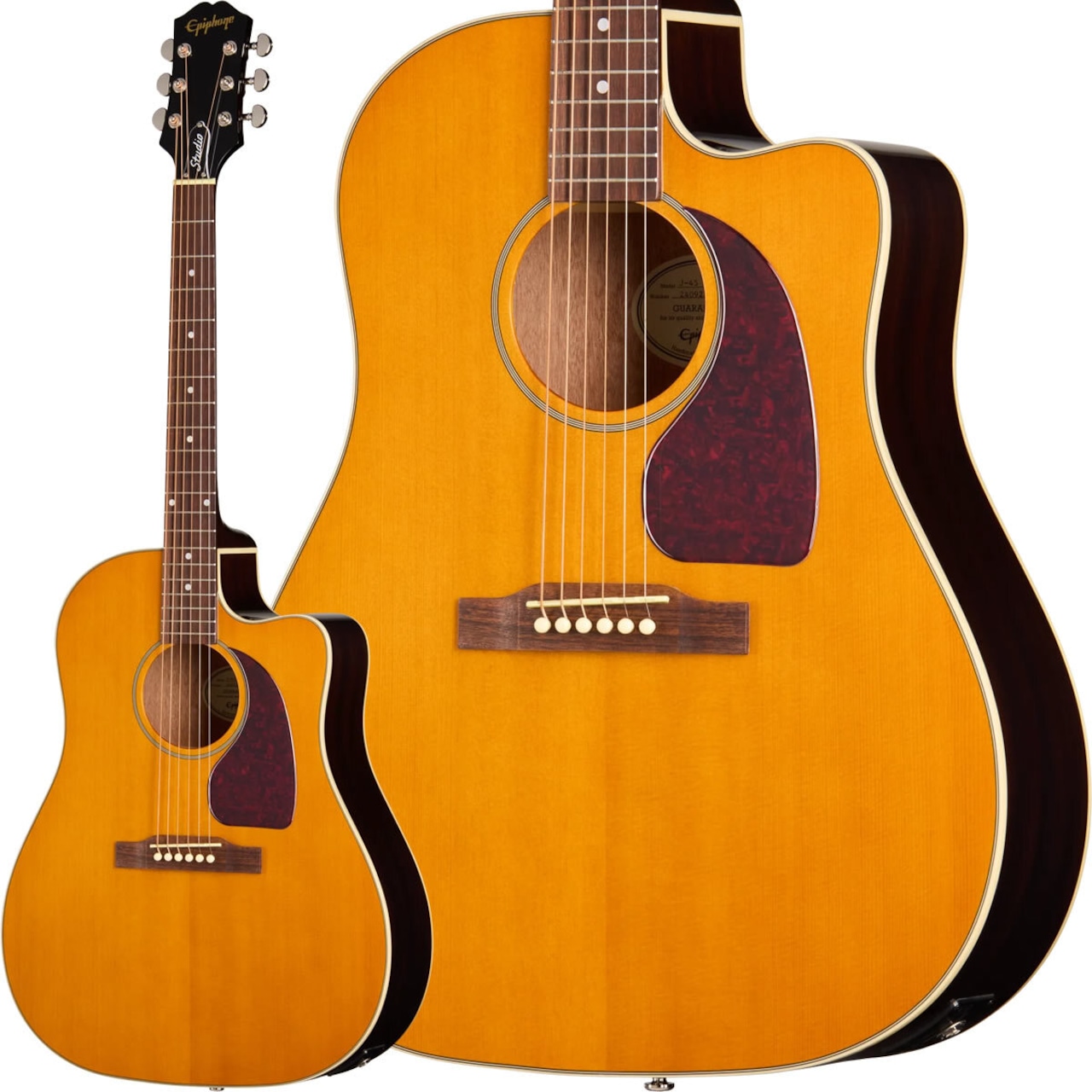Epiphone Inspired by Gibson J-45 Studio EC (Natural) [Fishman プリアンプ搭載エレアコ仕様]