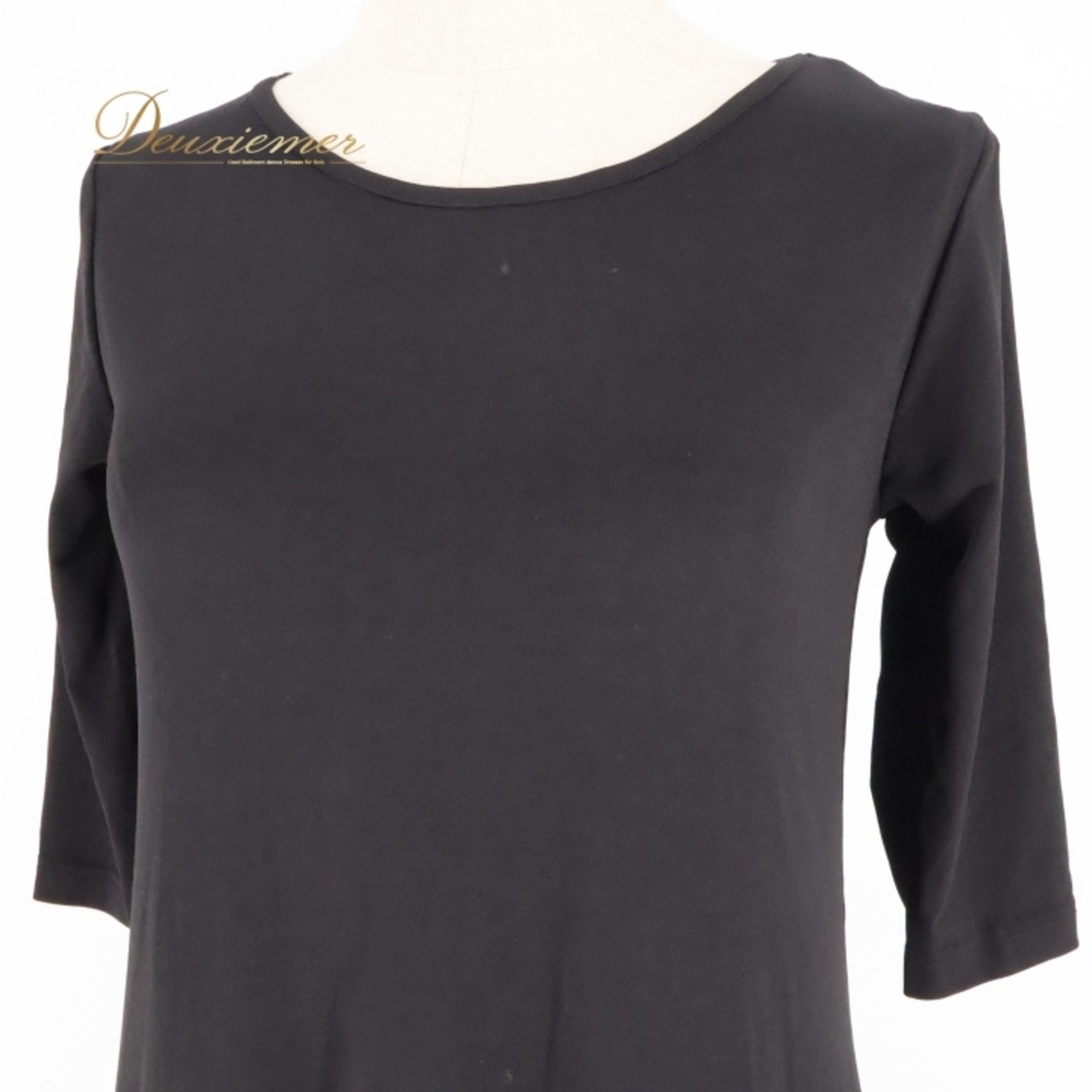 フラダンス 衣装 ワンピース ドレス プアラニ ブラック系 PUALANI ティアレ柄 長袖 ワンポイント ラメ タヒチアン 上品 きれい 華やか 鮮やか かわいい 黒 紫 ハワイアン アロハ ハワイアンプリント フラ ダンス レッスン 練習 エレガント