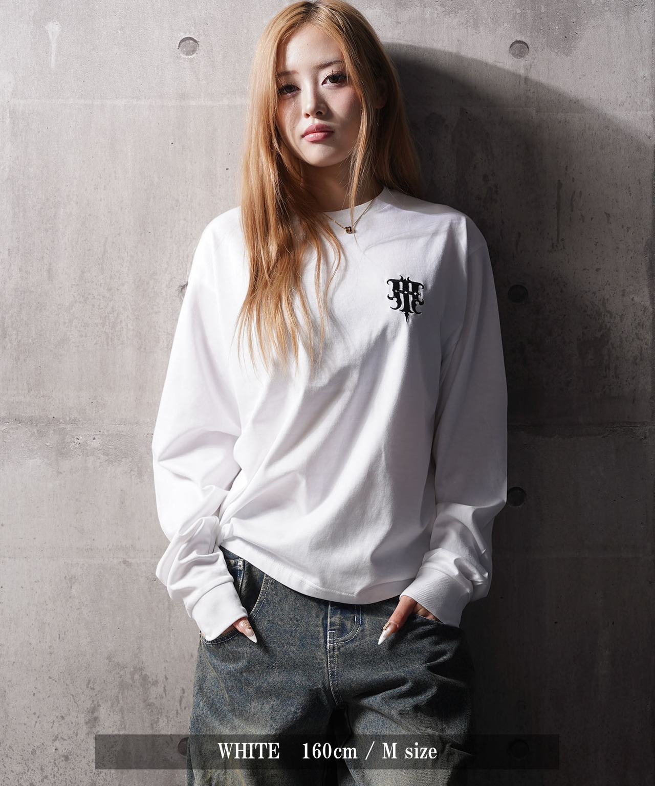 ◆シンプル ロゴ刺繍 L/S Tee◆rp-26101