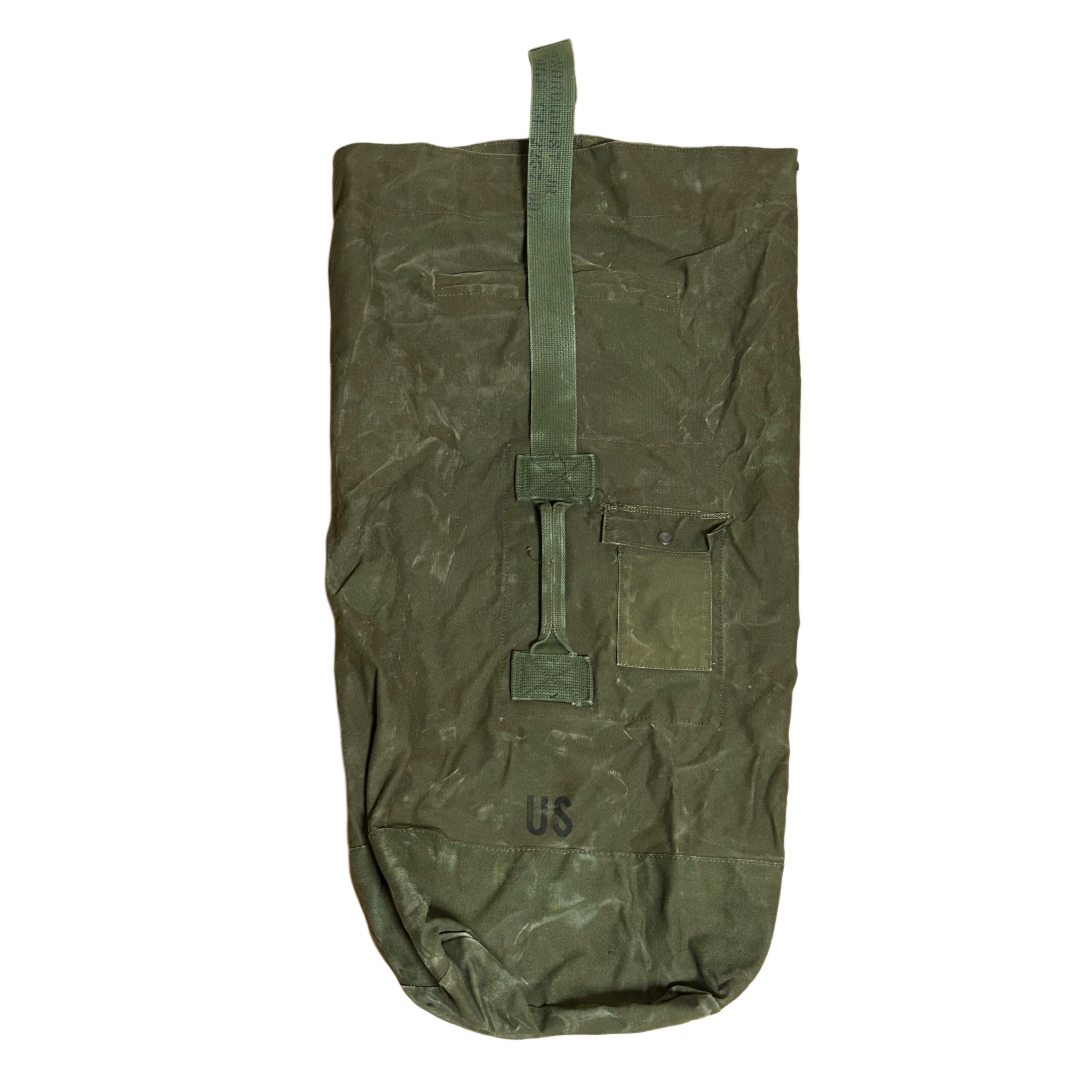 ステンシル 70s ビンテージ US ARMY 米軍 実物 ダッフルバッグ | BACK