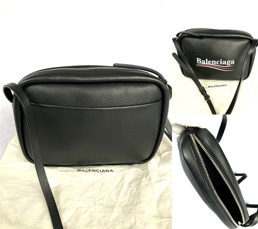 極美品 バレンシアガ BALENCIAGA エブリデイ カメラバッグ S レザー