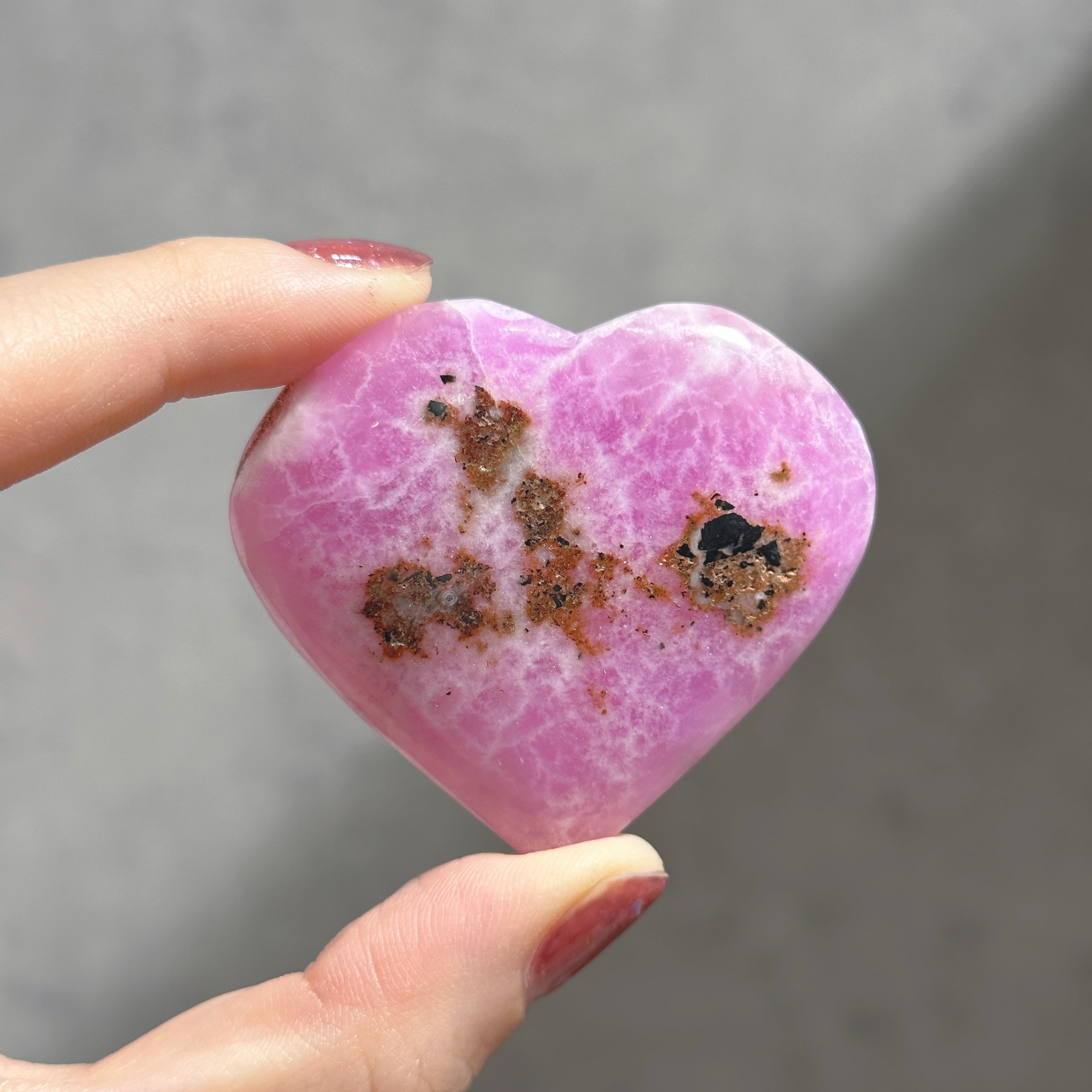 ロ－ズハ－トアラゴナイト天然石