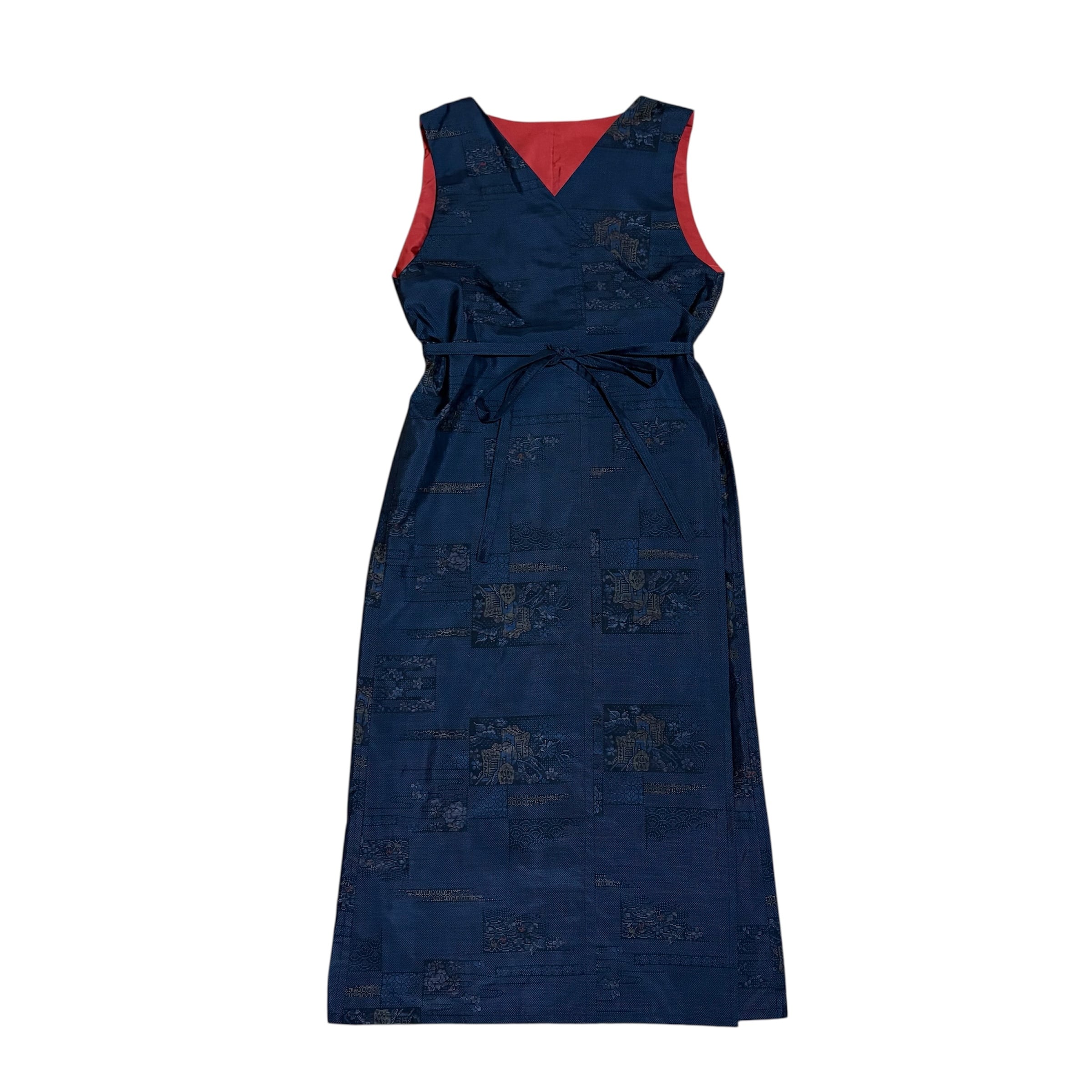 大島紬 カシュクールワンピース | ひょろがり