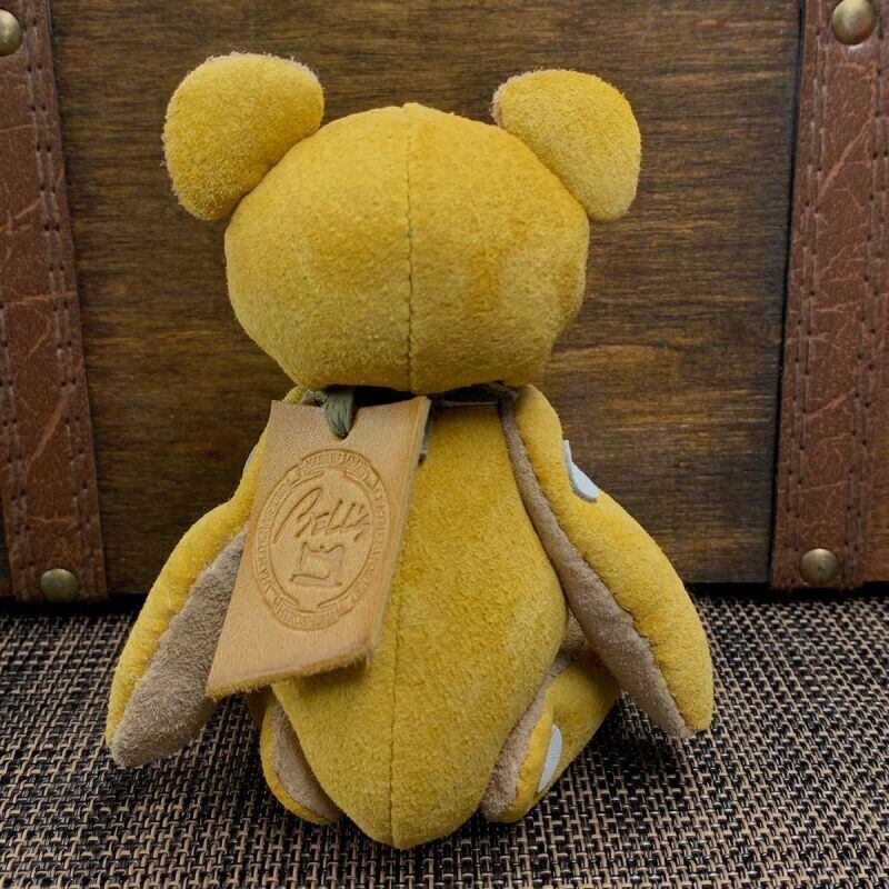 ピッグスウェードのベルラビ★マイスターの手作り「ベルズラビット」イエロー&ベージュ系　写真の1点販売です