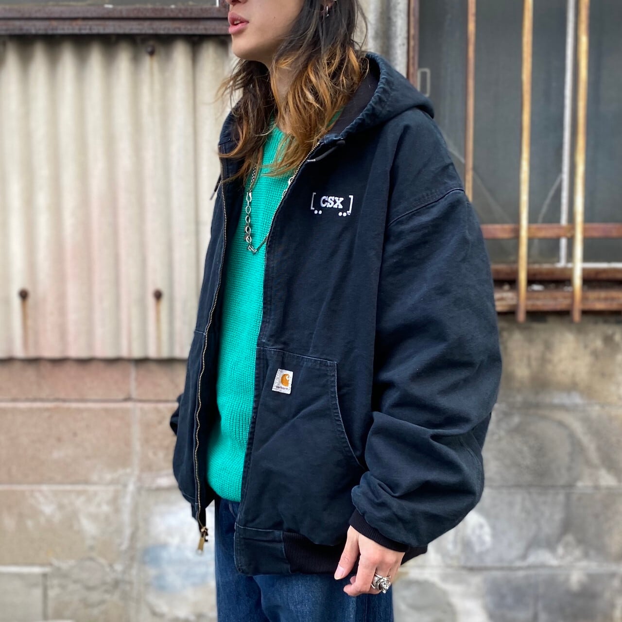 ビッグサイズ USA製 Carhartt カーハート アクティブジャケット メンズ ...