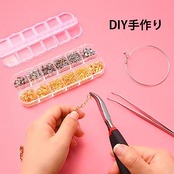 YFFSFDC ステンレス 丸カン カニカン シルバー＋ゴールド マルカン ジャンプリング マルカン 金具 留め具 基礎パーツ アクセサリー DIY 手芸用品 手作り素材 合計約1140個