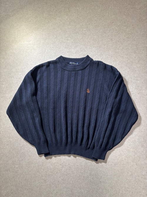 90s nautica cotton knit
