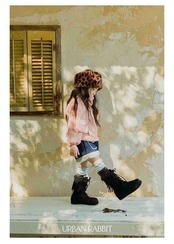 アーバンラビット / URBAN RABBIT / ムートンデニムショートパンツ / 韓国子供服 / キッズ / 26winter〖取寄〗*XS~XL*
