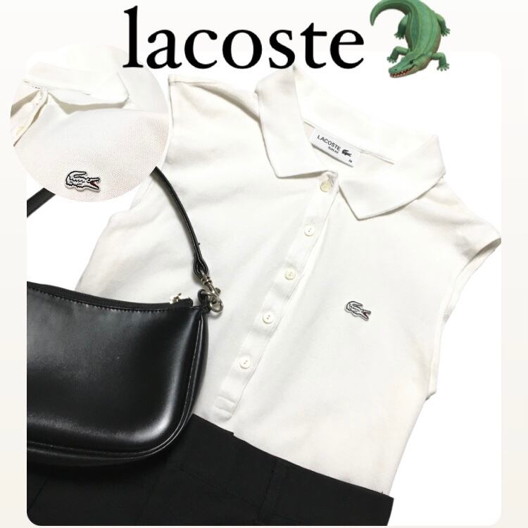 ⚫︎18012 lacoste ラコステ トップス ノースリーブ トップス