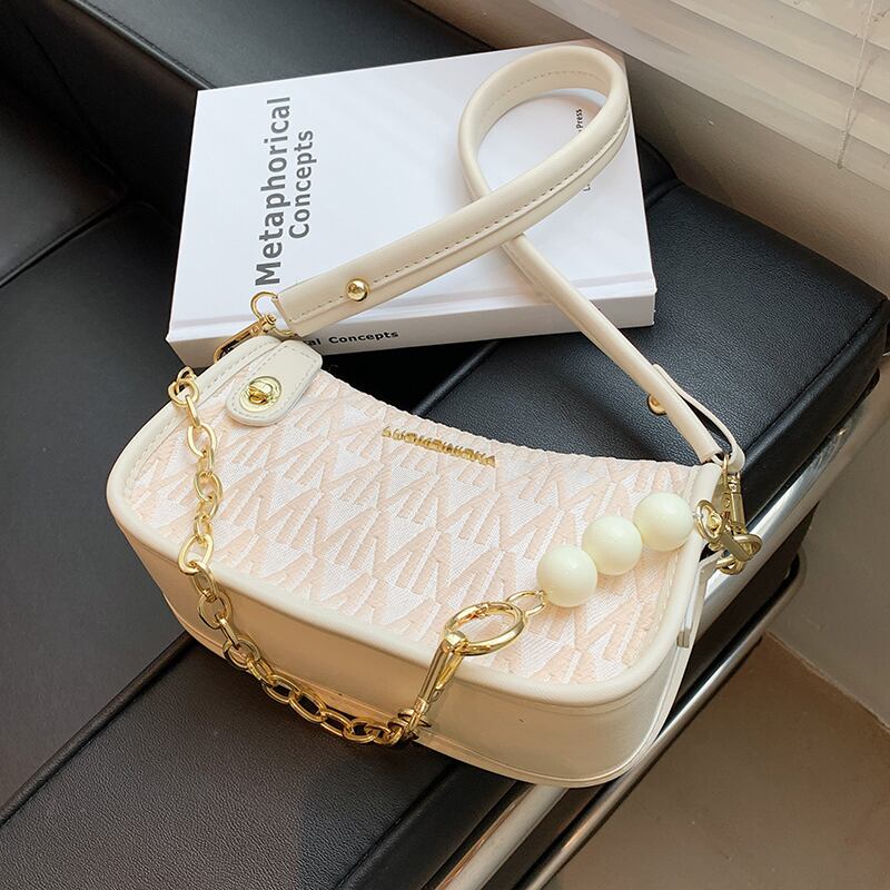 サマーチェーン パールレッド 夏物 真珠 メッセンジャーバッグ Tiancai_Wing_Bag51267655794