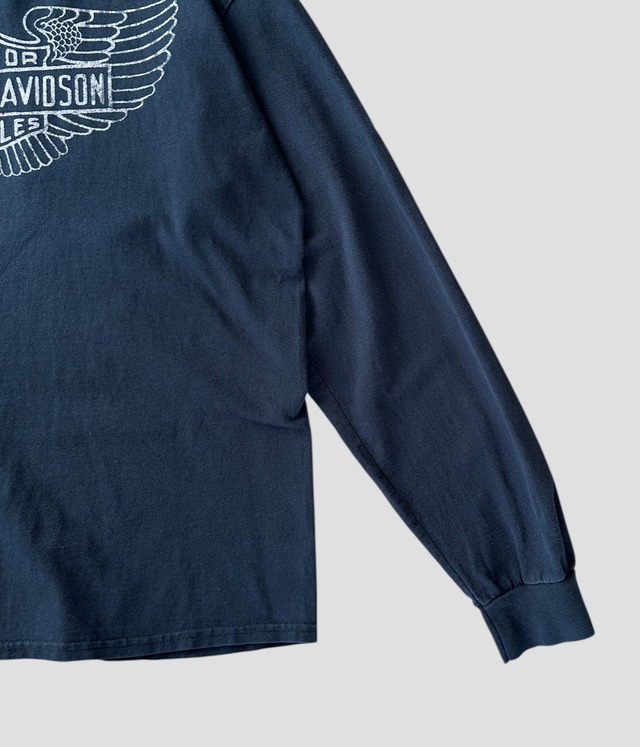 -Harley Davidson- Vintage 90-00s Long Sleeve Print T-shirt