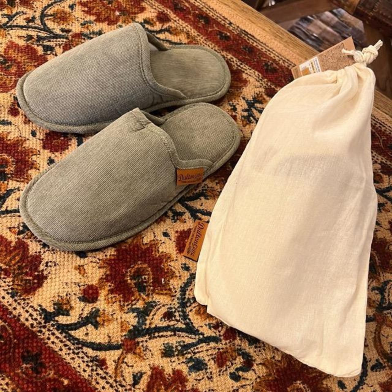 DULTON CORDUROY SLIPPERS 3 Colors Dalton One-Tag Corduroy Room Shoes 3 Colors Women's Slippers Indoor Shoes