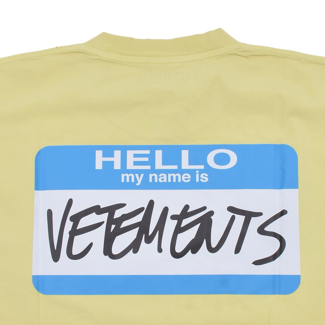 VETEMENTS HELLO my name is Faded 半袖 Tシャツ