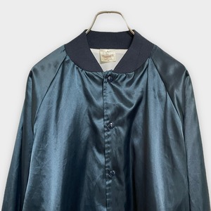 【AUBURN】90s USA製 スタジャン ブルゾン バックプリント ロゴ 高校 アメフト フットボール X-LARGE ビッグシルエット US古着