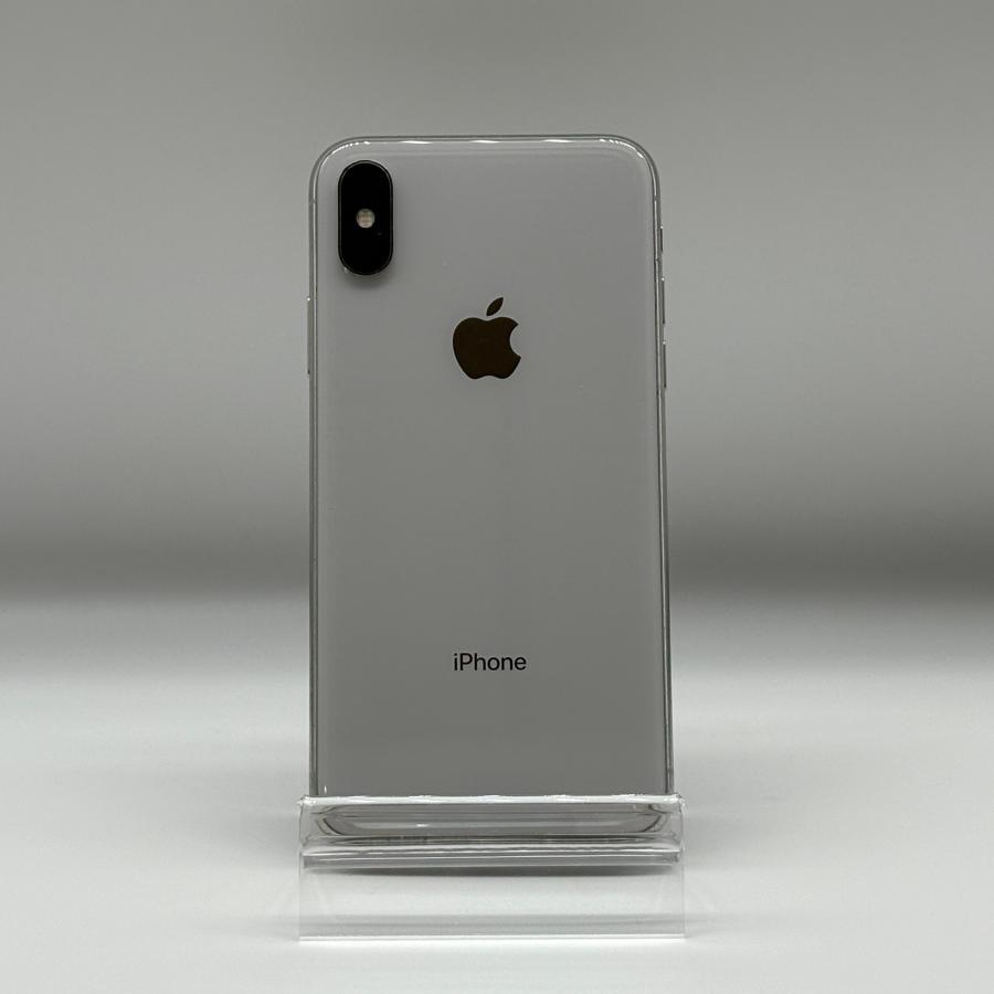 品 Apple アップル iPhone X 256GB シルバー SIMロック解除済み SIM