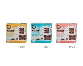 川西工業ポリエチ袖付エプロン 4442 10枚入 ブルー/ピンク/半透明