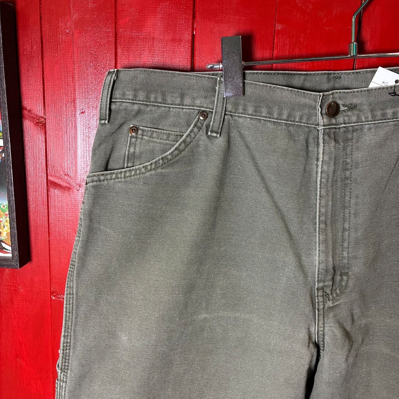 90s〜 メキシコ製 Dickies / ダックペインターパンツ カーキフェード / W38 L30