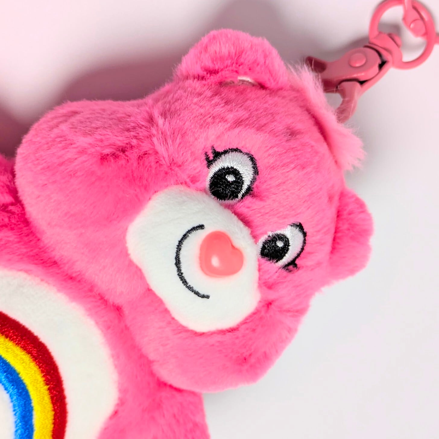 【 Care Bears（ケアベア）】 『 Cheer Bear チアベア 』ぬいぐるみキーホルダー / plush keyholder〚アメリカン雑貨 アメトイ〛