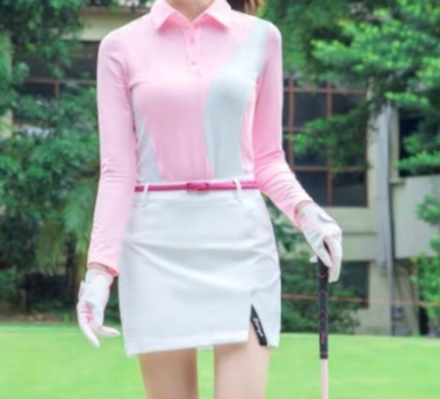 レディースゴルフウェア速乾ポロシャツ