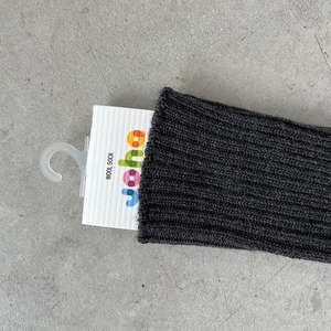 joha/wool ribsocks 【65205/charcoal】