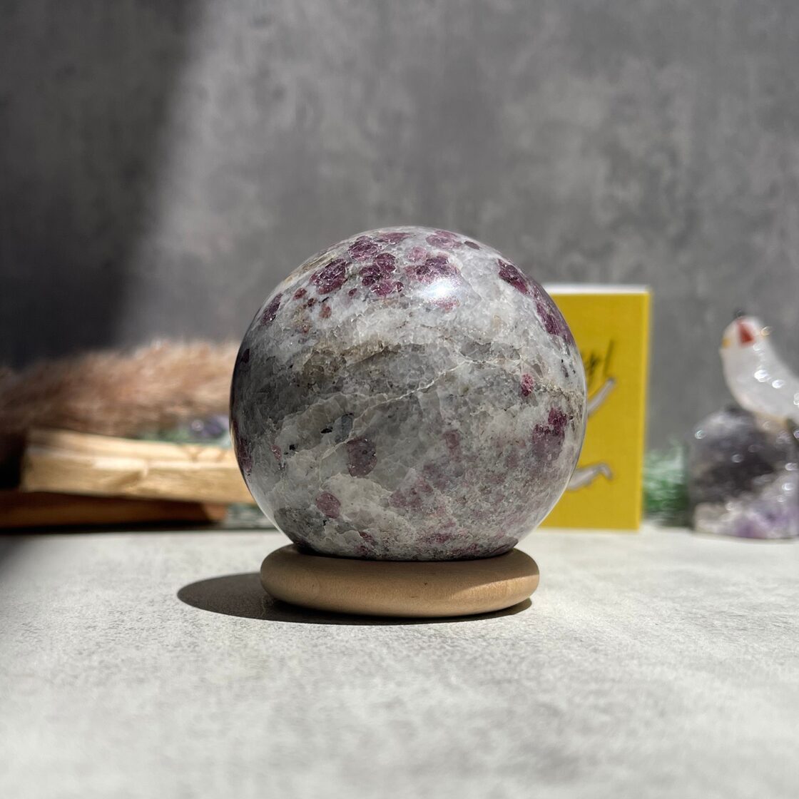 ルビーインフックサイト スフィア 丸玉 天然石 ルビーインフックサイト 丸玉(スフィア)