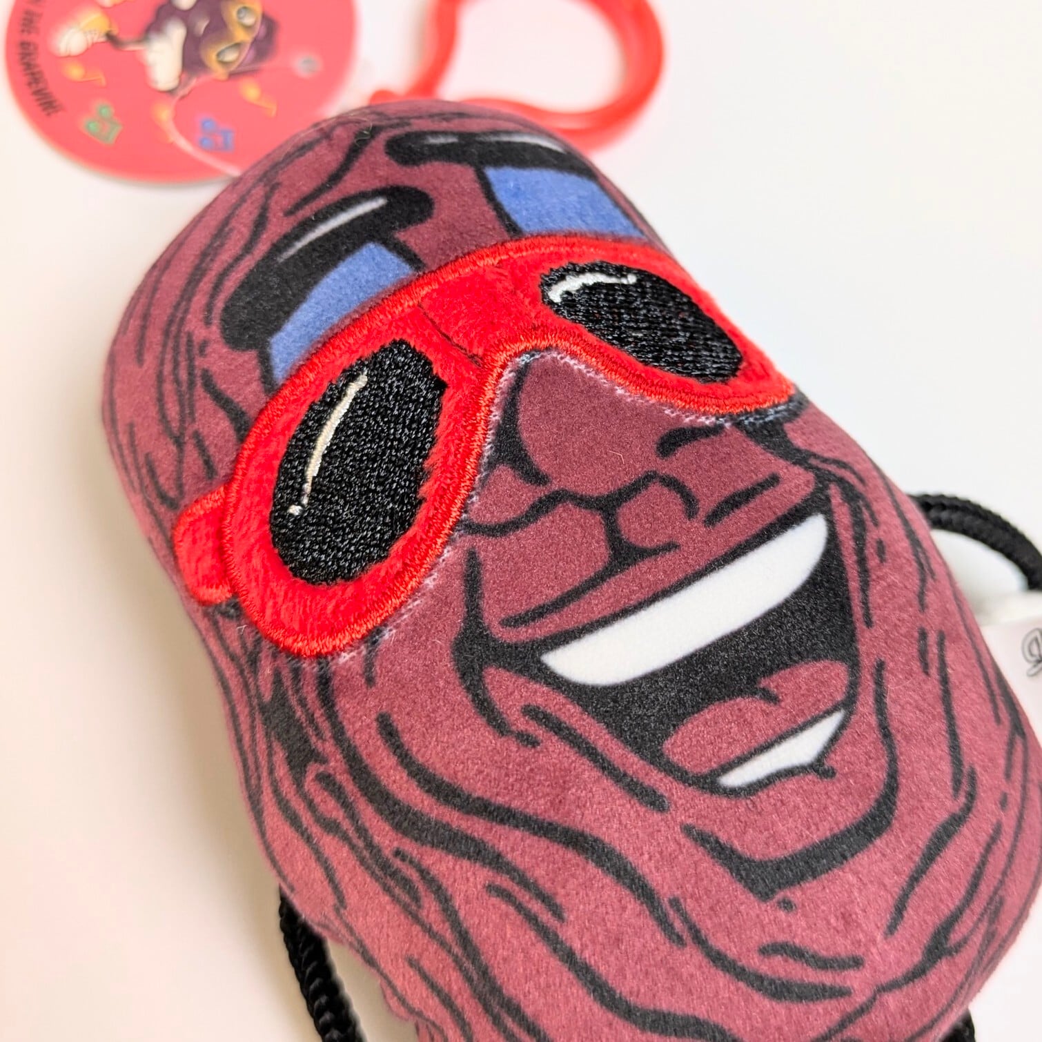 【 California Raisin ( カリフォルニアレーズン ) 】マスコット / ぬいぐるみキーホルダー / プラッシュキーホルダー 〚アメリカン雑貨 アメトイ〛