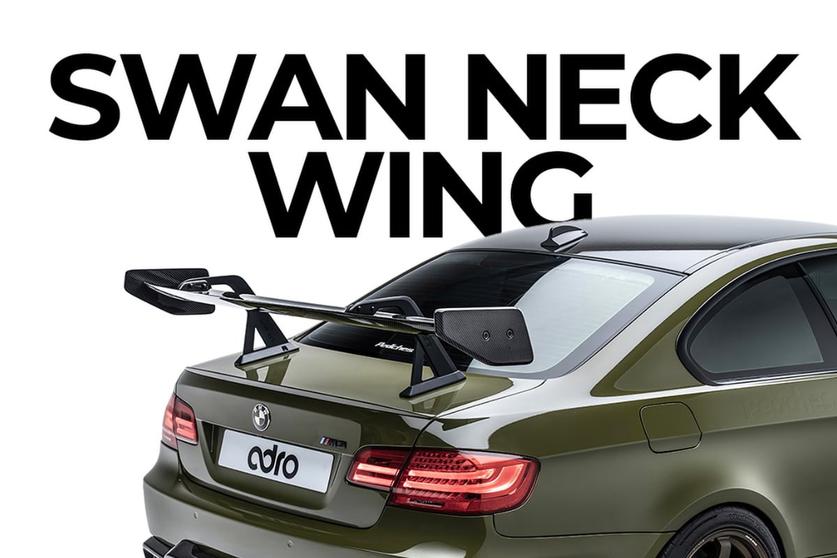 ADRO(エイドロ）BMW E92M3用AT-R1ドライカーボンウイング ＜正規輸入品