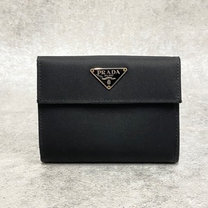 PRADA プラダ ナイロン コンパクト財布 ブラック 6817-202204