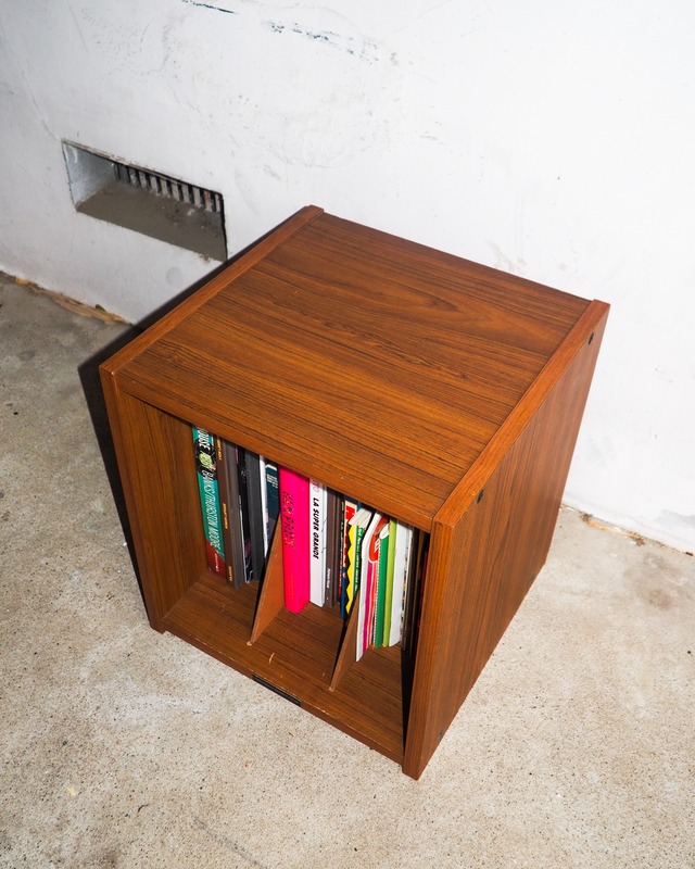 cbs sony record wooden box
