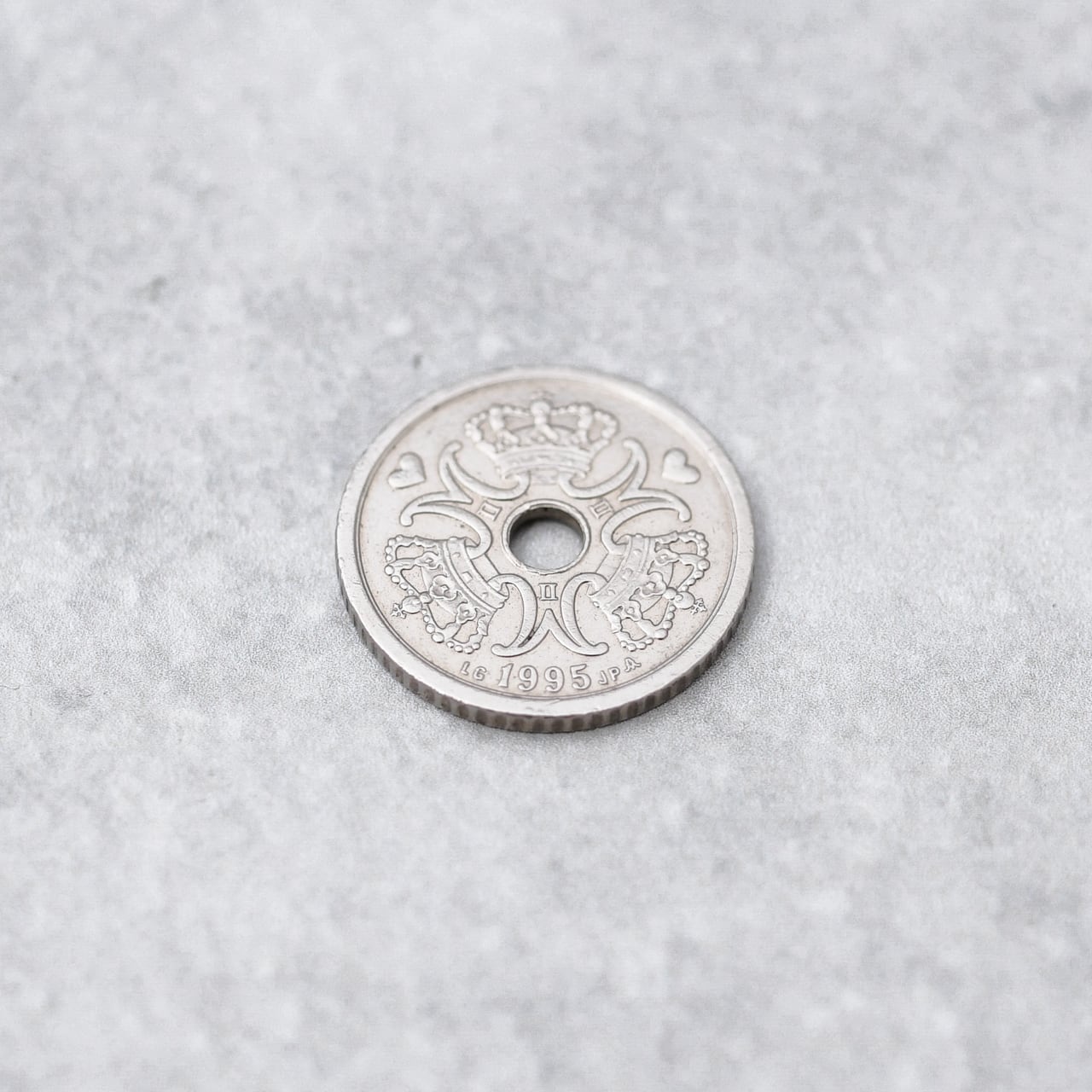 デンマーク 1クローネ コインリング｜DENMARK 1KRONE COINRING