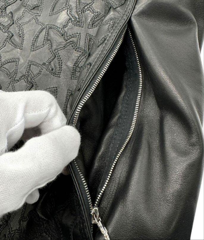 CHROME HEARTS クロムハーツ レザーベスト フルセメタリー CHROME HEARTS クロムハーツ レザーベスト フルセメタリー