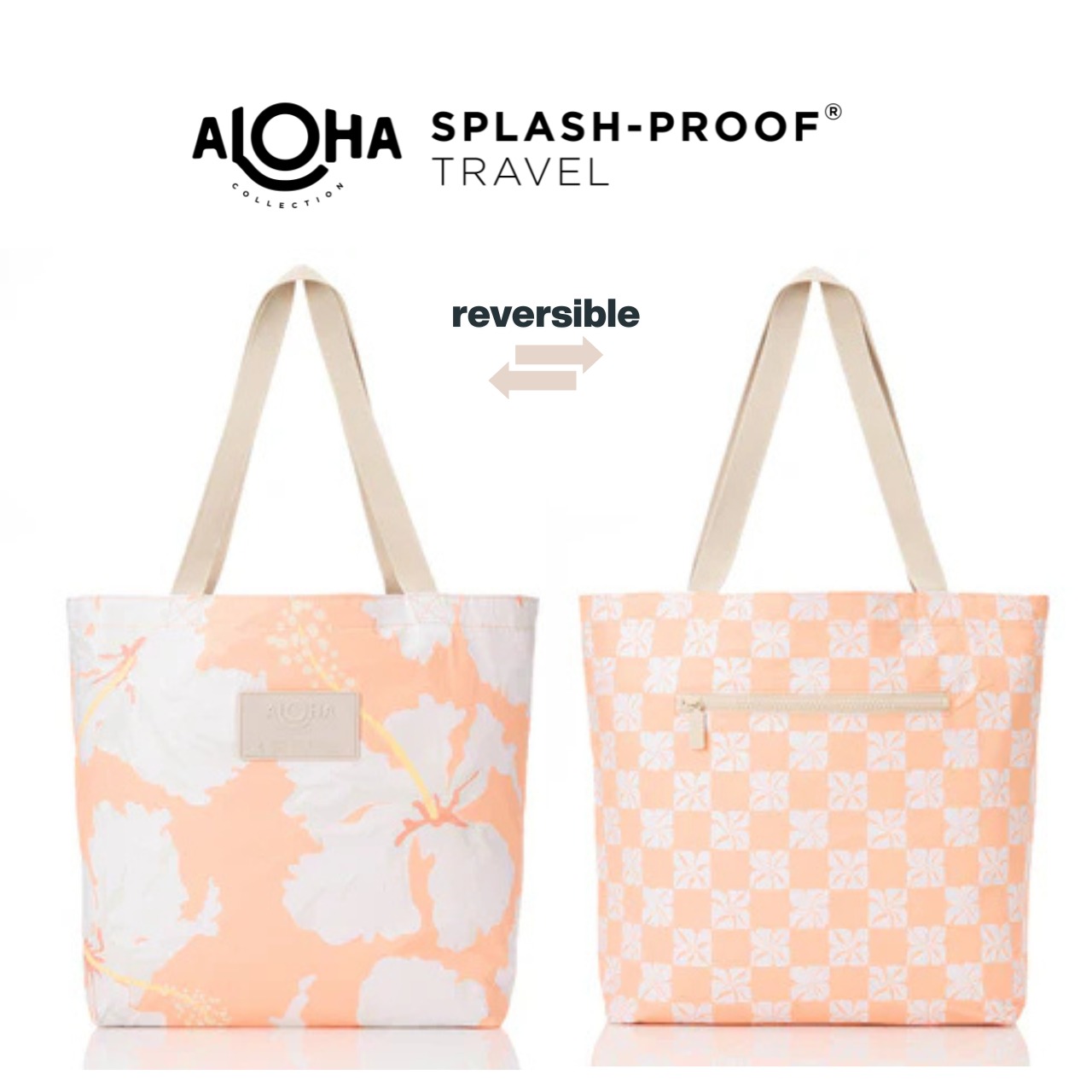 Taha'a Peachy Reversible Tote / ALOHA Collection アロハコレクション