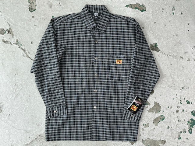 FB COUNTY CHECK SHIRT BLACK LARGE	10670