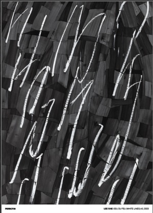 Lee Bae / Poster: Issu du Feu (White Lines) A3, 2023  / Standard