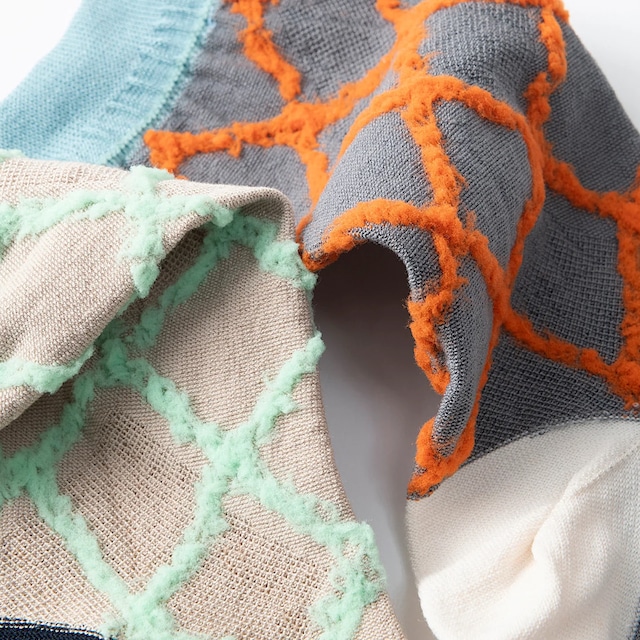 TRICOTÉ / 【Free size】diamond shape fluffy socks TR53SO049