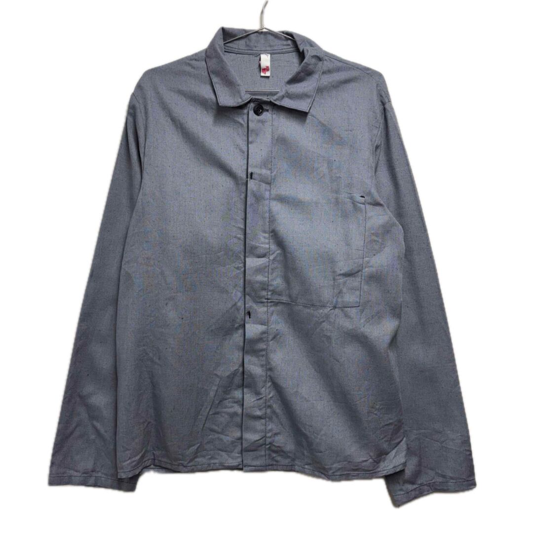 フレンチワークジャケット　 カバーオール フランス軍 コットンツイル 90s フレンチワークジャケット コットンツイル 青 メンズL | vimfurugi