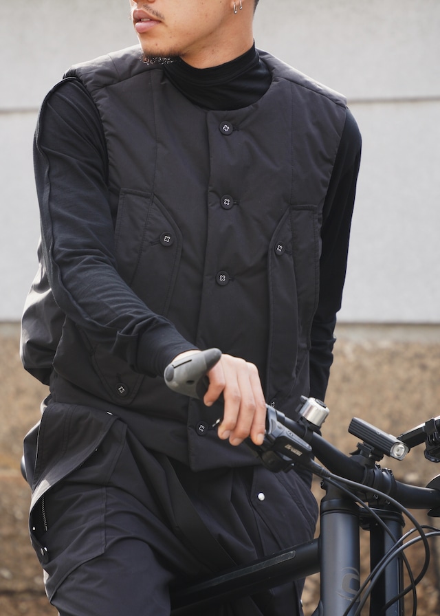 D.Nart.Ampta 25AW wool mock neck shirt / Charcoal