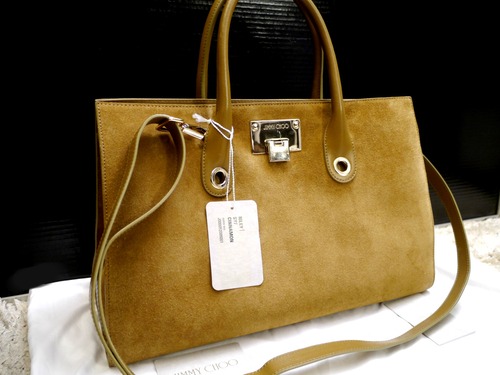 2016AW★JIMMYCHOO ジミーチュウ RILEYライリー A4対応モデル ハンドショルダー2way スエードレザー トート バッグ★ 希少なスエードモデル
