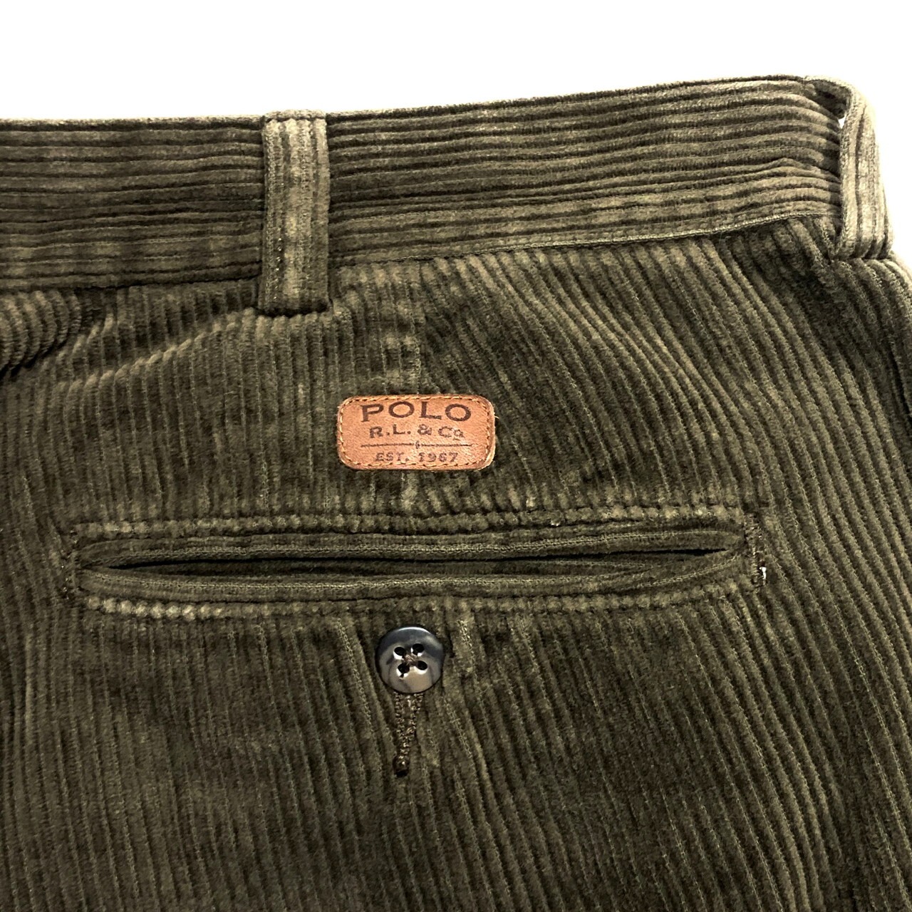 POLO BY RALPH LAUREN ラルフローレン 太畝 ツータック コーデュロイ 