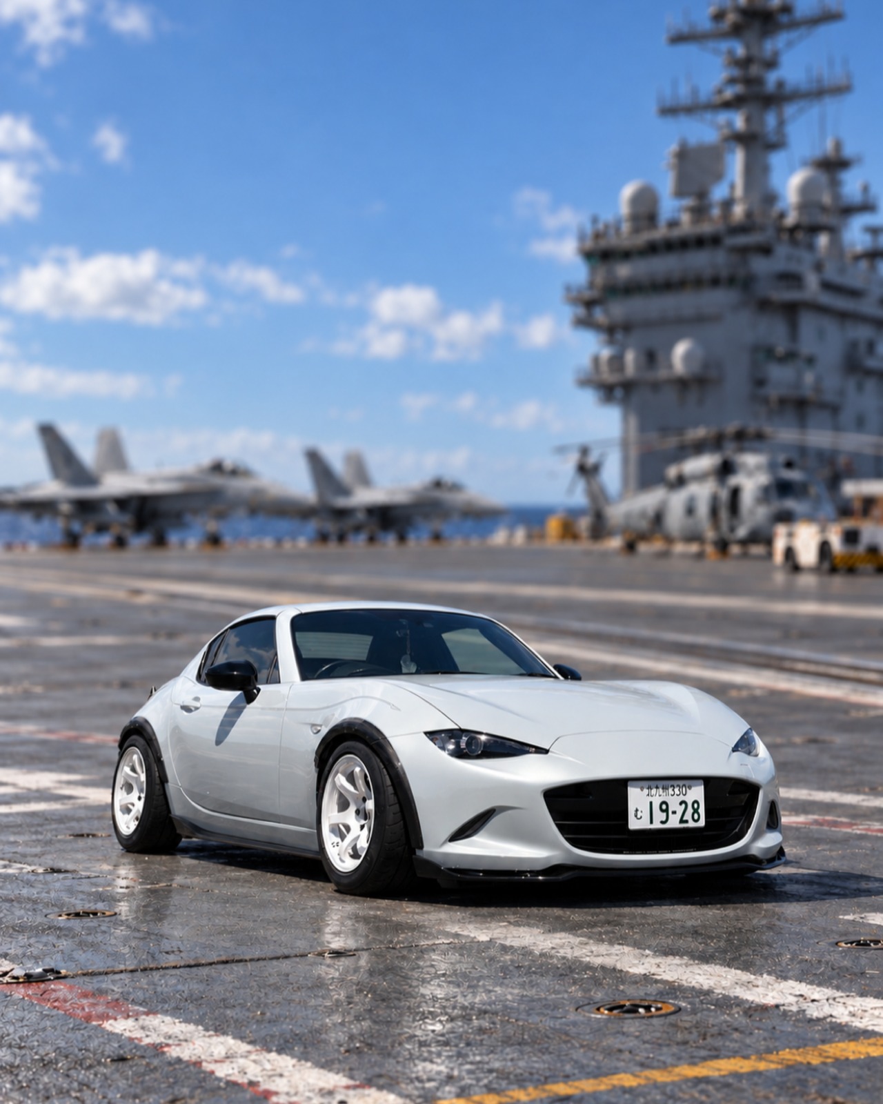 ATLANTIC AIRCRAFT CARRIER FLIGHT DECK