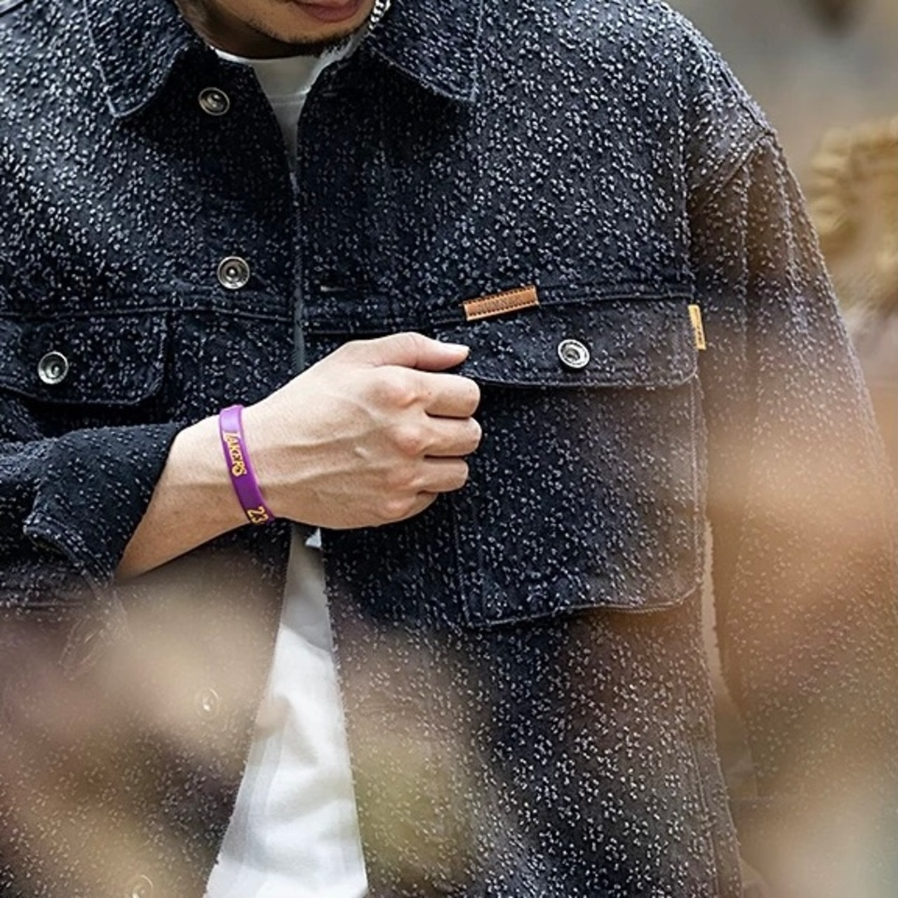 Nep Tweed Material Oversized Drop Shoulder Work Jacket ◇H0251