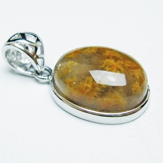 タイチンルチルクォーツ ペンダント フラワータイチンルチル 一点物  おまかせ便 112-12565